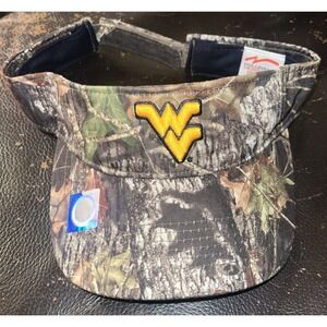 West VIRGINIA Mountaineers Hat‎ Caps Visior Back Mens Brown Camo Logo Mossy Oak